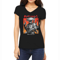 Samurai Warrior Duvet Covers 2 Women's V-neck T-shirt | Artistshot