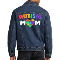 Autism T  Shirt Autism Awareness April Men Denim Jacket | Artistshot