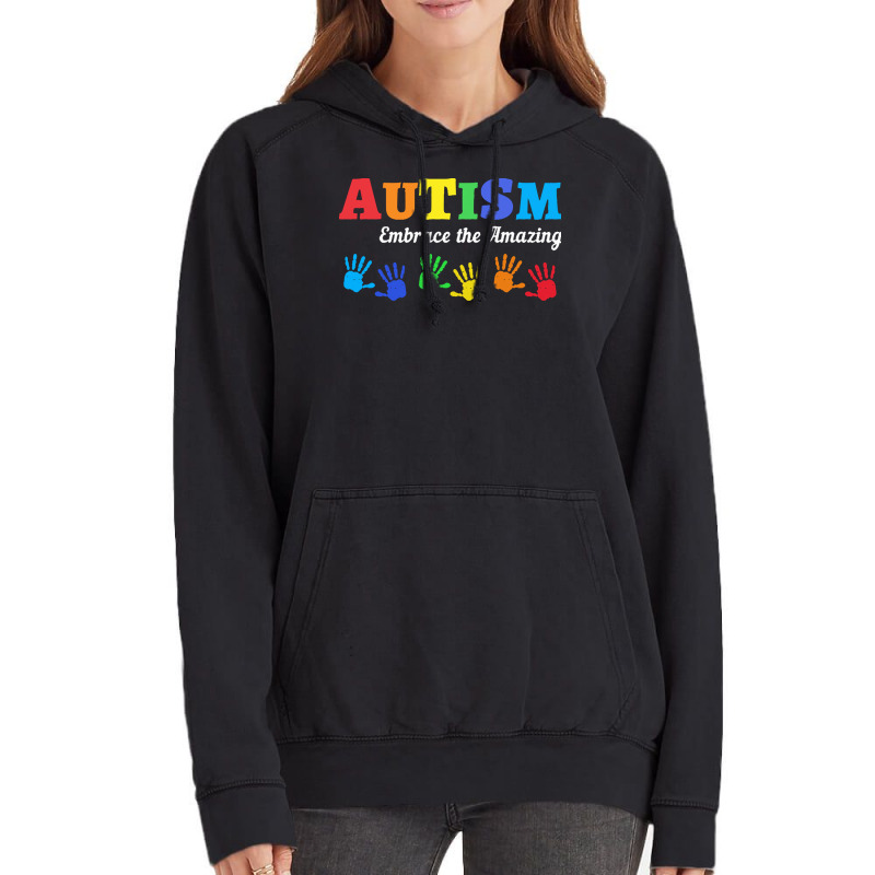 Autism T  Shirt Autism Awareness Embrace The Amazing T  Shirt Vintage Hoodie by vmcdermott132 | Artistshot