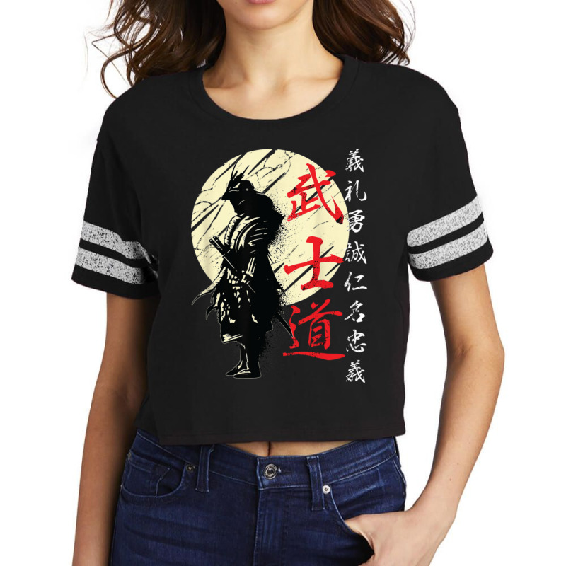 Samurai Warrior Duvet Covers 8 Scorecard Crop Tee by apolitery | Artistshot