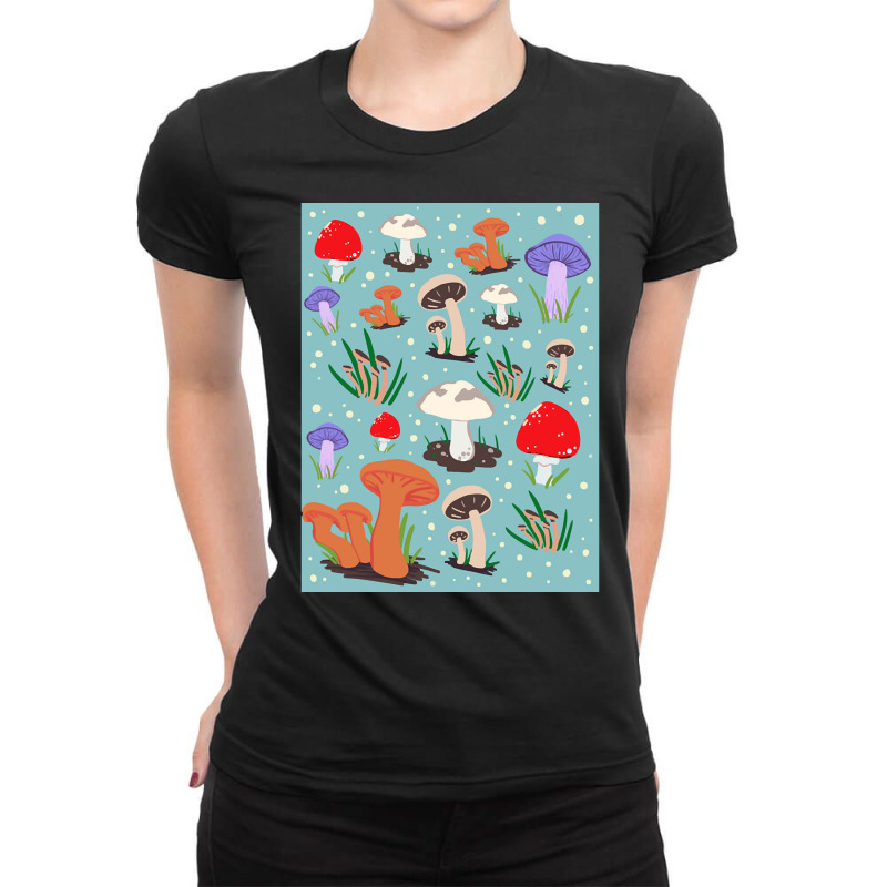 Artistshot Trending Mushroom Delight Ladies Fitted T-Shirt by brumfieldportillo7vlpq8 | Artistshot