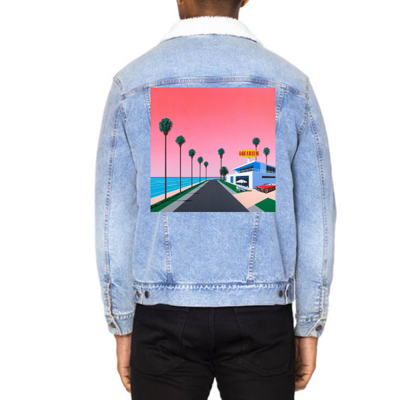 Elv Alps By Hiroshi Nagai Unisex Sherpa-lined Denim Jacket | Artistshot