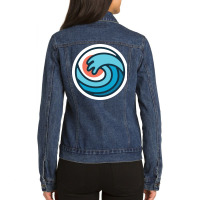 Wave Ladies Denim Jacket | Artistshot