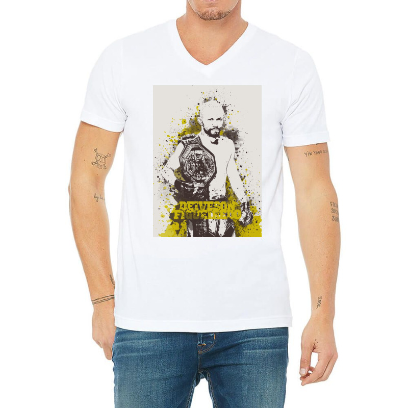 Deiveson Figueiredo Painting Art V-neck Tee | Artistshot