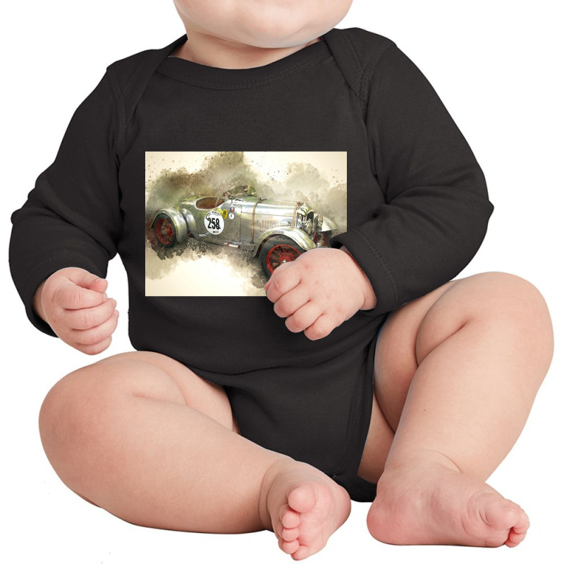 Artistshot Trending Nostalgic American Car-8qvfx Long Sleeve Baby Bodysuit | Artistshot