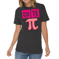 Cute Pie Pi Day Cutie Math Periodic Table Pink Math Teacher T Shirt Vintage T-shirt | Artistshot