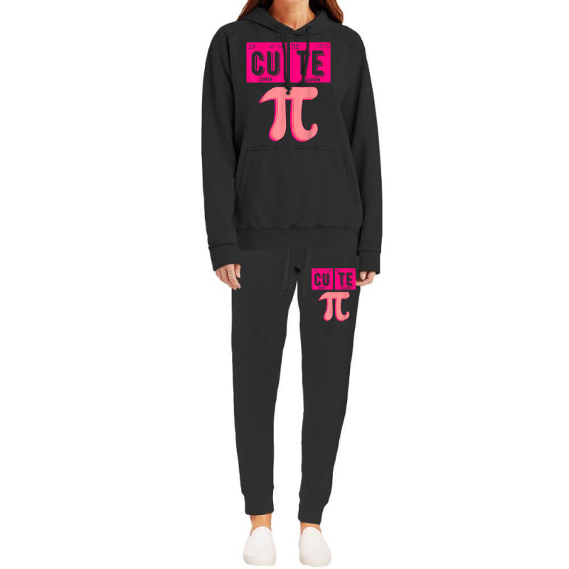 Cute Pie Pi Day Cutie Math Periodic Table Pink Math Teacher T Shirt Hoodie & Jogger Set | Artistshot