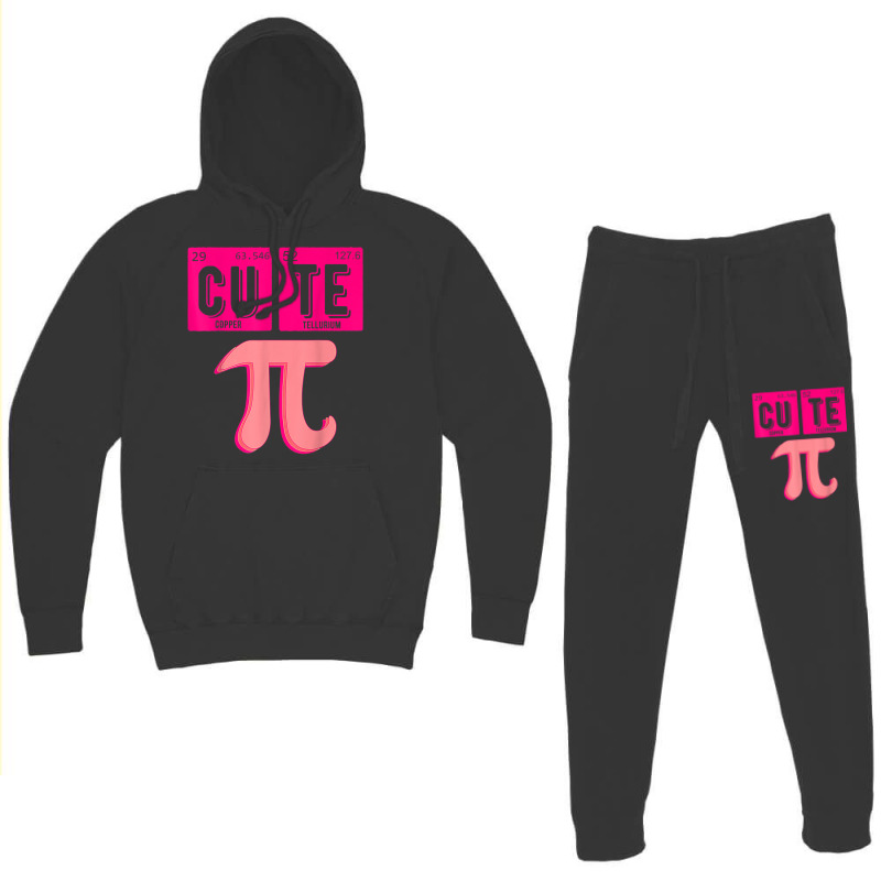 Cute Pie Pi Day Cutie Math Periodic Table Pink Math Teacher T Shirt Hoodie & Jogger Set | Artistshot