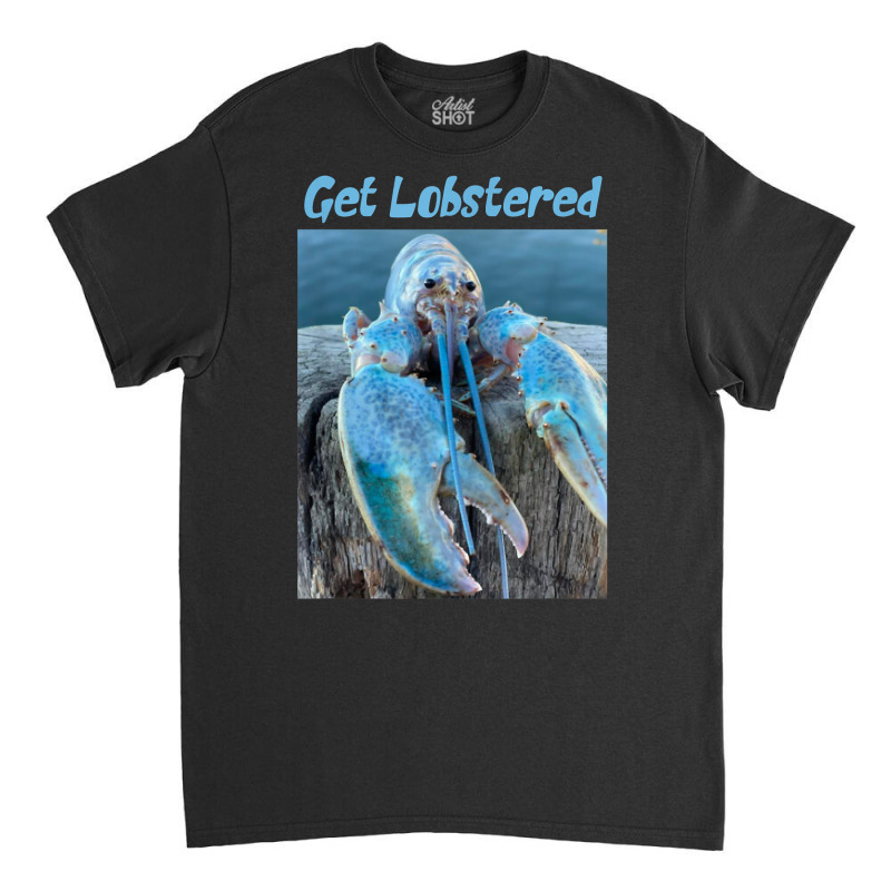 Funny Jumpscare Lobster Meme Blue Crustacean T Shirt Classic T-shirt | Artistshot