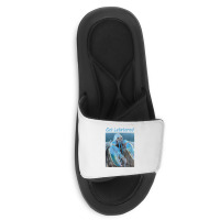 Funny Jumpscare Lobster Meme Blue Crustacean T Shirt Slide Sandal | Artistshot