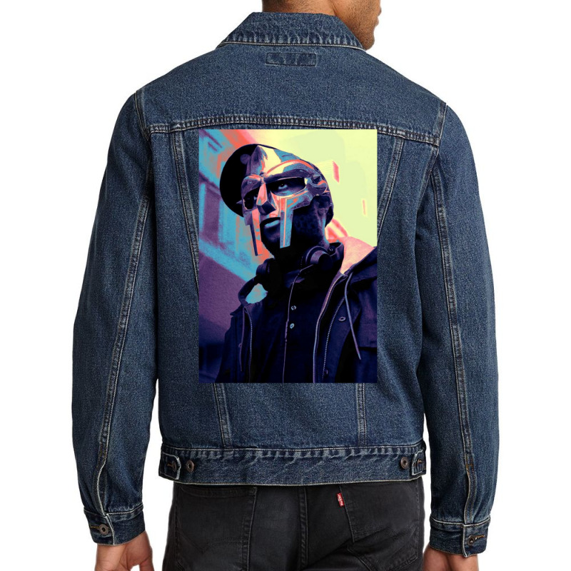 Psychedelic Doom Mask Men Denim Jacket by withbenajd | Artistshot