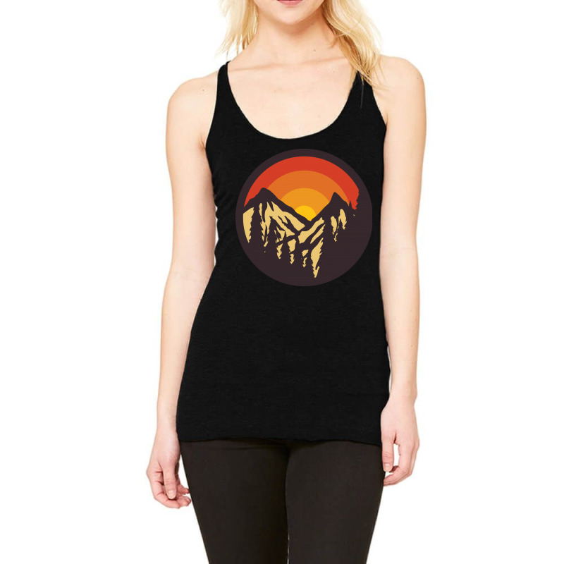 Mountain Sunset Racerback Tank by Quilimo | Artistshot