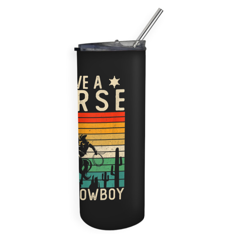 Horse Riding Adult Joke Save A Horse Ride A Cowboy Skinny Tumbler | Artistshot