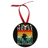 Horse Riding Adult Joke Save A Horse Ride A Cowboy Ornament | Artistshot