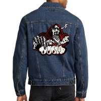 Red Skull Of Doom Men Denim Jacket | Artistshot