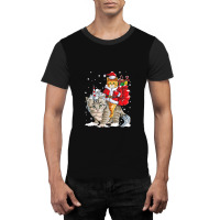 Black Cat Kitty Christmas Cat Christmas Gifts Santa Caticorn Unicorn Graphic T-shirt | Artistshot