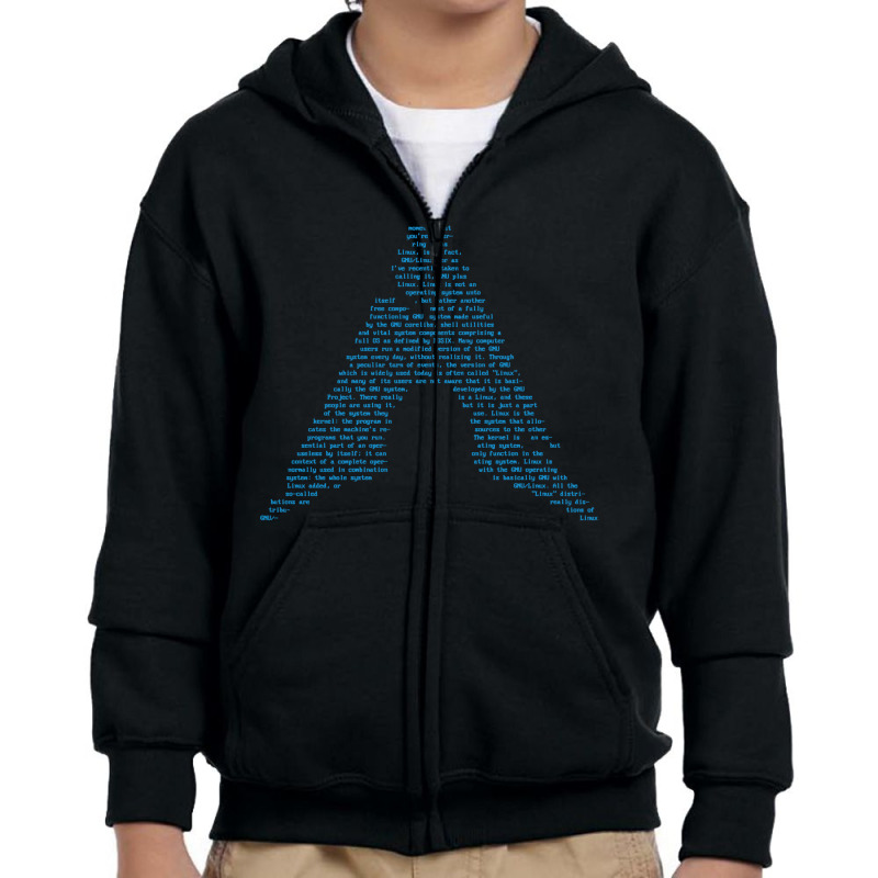 Arch Gnulinux Richard Stallman Interject Youth Zipper Hoodie by SamAlexanderMcnutt | Artistshot