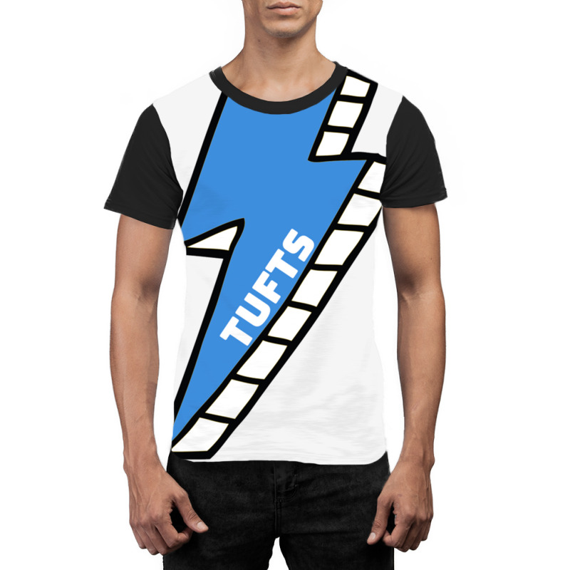 Tufts University Lightning Bolt Graphic T-shirt by MIVANVORST | Artistshot