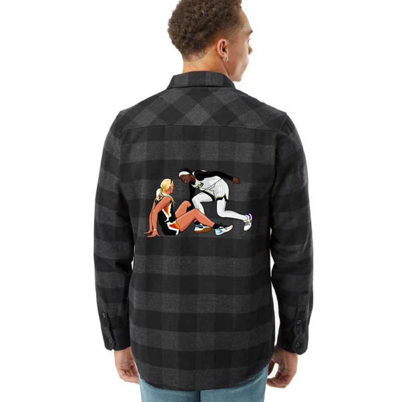 Kahleah Copper Staredown Cartoon Style Flannel Shirt | Artistshot