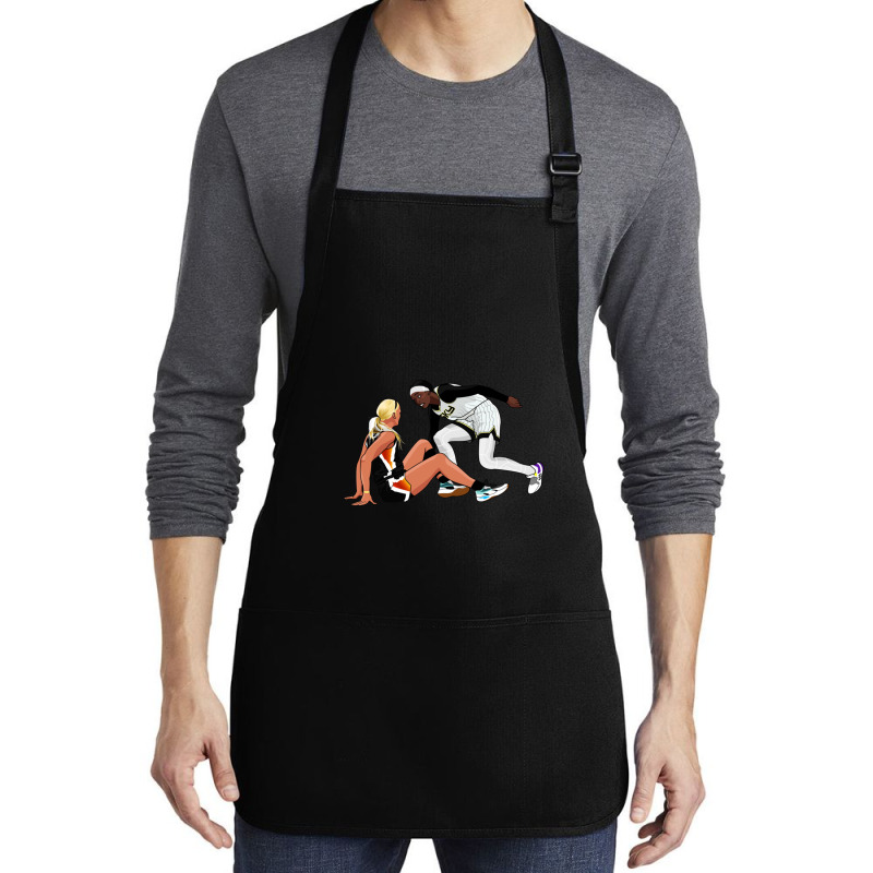 Kahleah Copper Staredown Cartoon Style Medium-length Apron | Artistshot