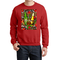 Beer Bottles With Wheat And Barley Crewneck Sweatshirt | Artistshot