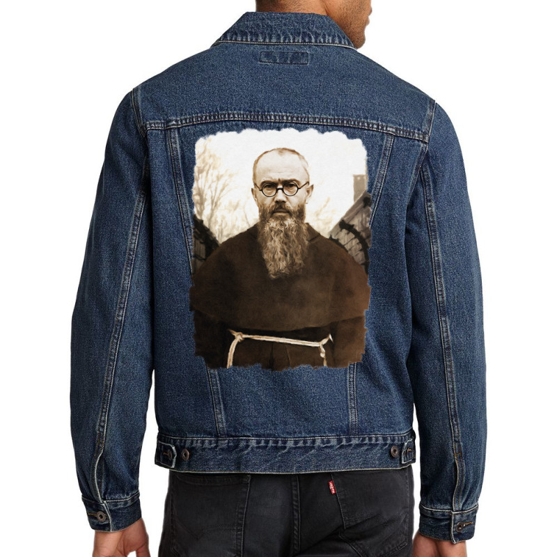 Saint Maximilian Kolbe Men Denim Jacket | Artistshot