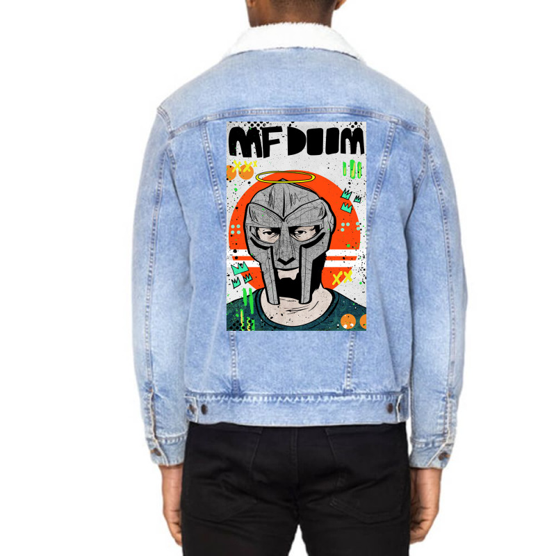 The Doom Poster Unisex Sherpa-Lined Denim Jacket by withbenajd | Artistshot