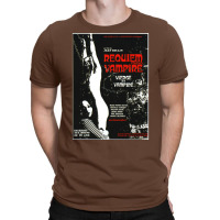 Vintage Movie Poster Horror   Retro Terror Vampire Requiem T-shirt | Artistshot