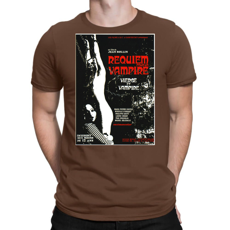 Vintage Movie Poster Horror   Retro Terror Vampire Requiem T-shirt | Artistshot