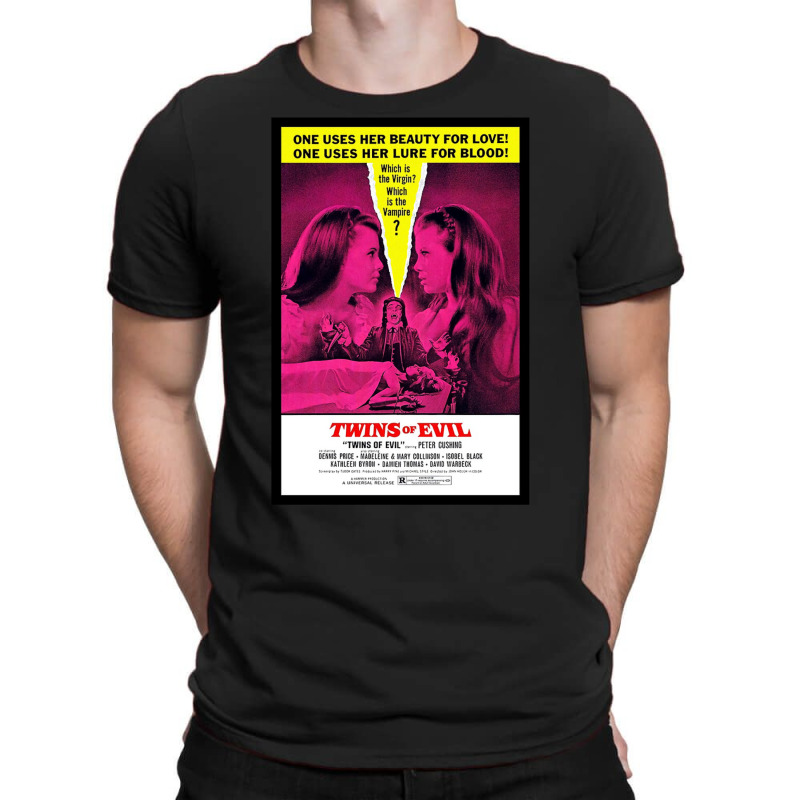 Vintage Movie Poster Horror Art Twins Of Evil T-shirt | Artistshot