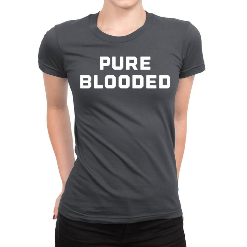 Anti Vaccine Mandate Pure Blooded Medical Freedom To Choose Long Sleev Ladies Fitted T-Shirt by sacitsamyra2 | Artistshot