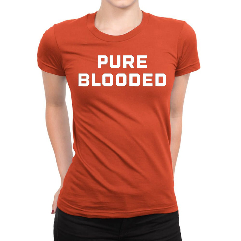 Anti Vaccine Mandate Pure Blooded Medical Freedom To Choose Ladies Fitted T-Shirt by sacitsamyra2 | Artistshot