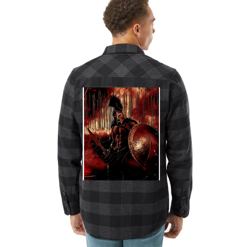 Spartan King   Dine In Hell Flannel Shirt | Artistshot