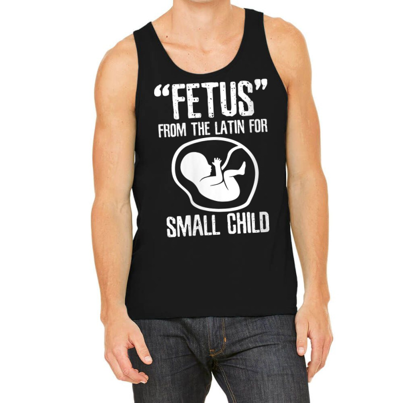 Womens Fetus Latin For Small Child V Neck T Shirt Tank Top by wiltoban | Artistshot