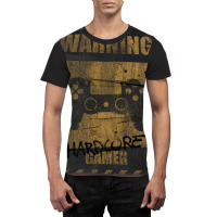 Warning Hardcore Gamer Graphic T-shirt | Artistshot