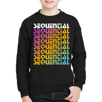 Rainbow Sequential Youth Sweatshirt | Artistshot