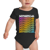 Rainbow Sequential Baby Bodysuit | Artistshot