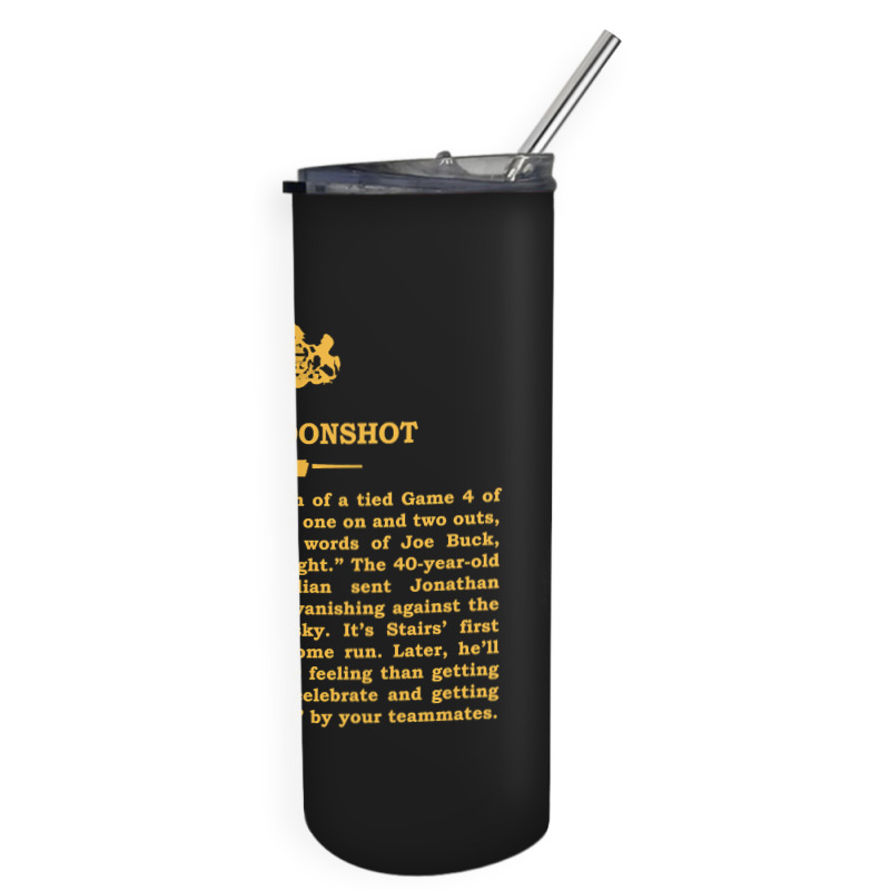 Artistshot Hot Trend Real Historical Philadelphia - The Moonshot Skinny Tumbler | Artistshot