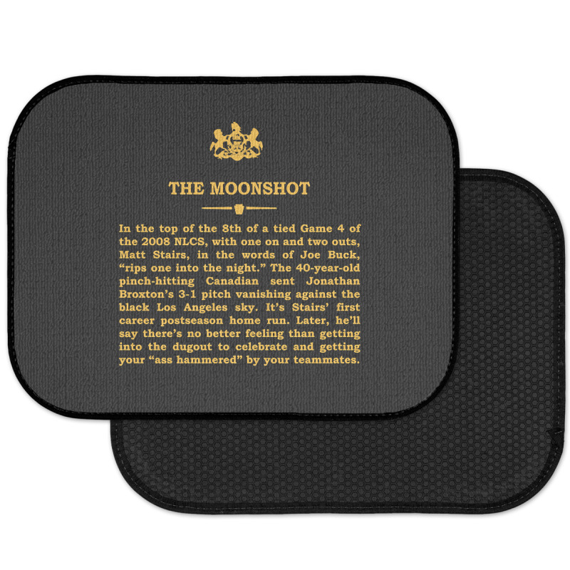 Artistshot Hot Trend Real Historical Philadelphia - The Moonshot Rear Car Mat | Artistshot