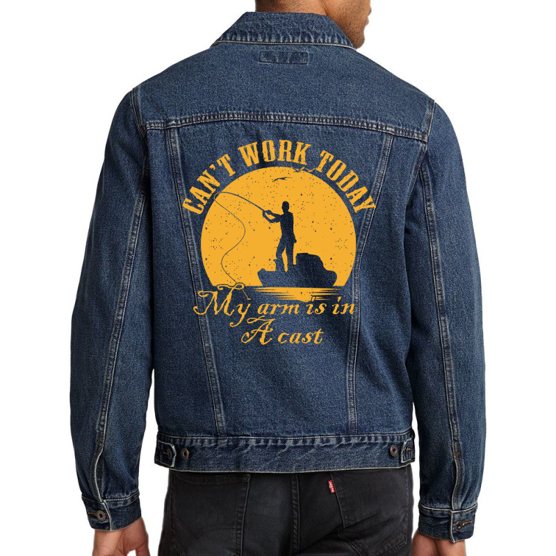 Mens Fishing Funny Men Denim Jacket by heroeart | Artistshot