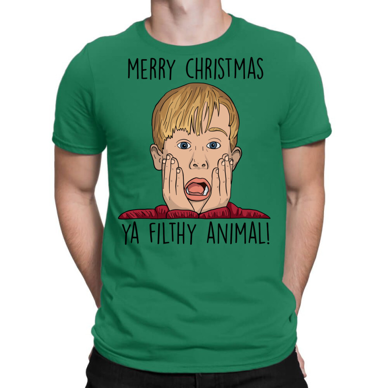 Merry Christmas Ya Filthy Animal 1 T-shirt | Artistshot