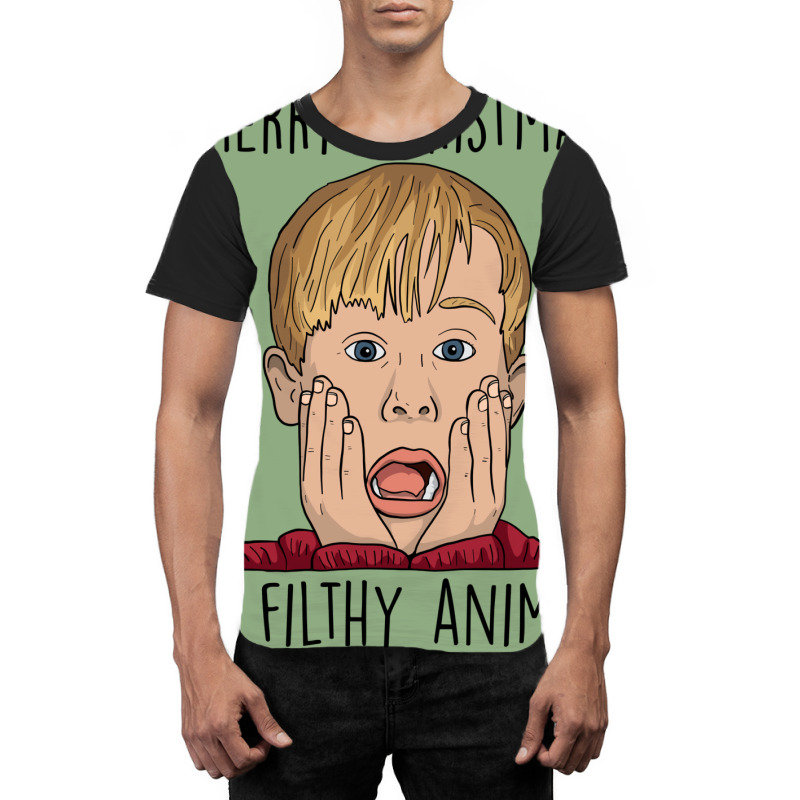 Merry Christmas Ya Filthy Animal 1 Graphic T-shirt | Artistshot