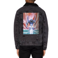 Evangelion Rei Ayanami Unit 0 Unisex Sherpa-lined Denim Jacket | Artistshot