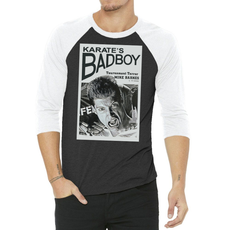 Mike Barnes   Karate's Bad Boy Poster 3/4 Sleeve Shirt | Artistshot