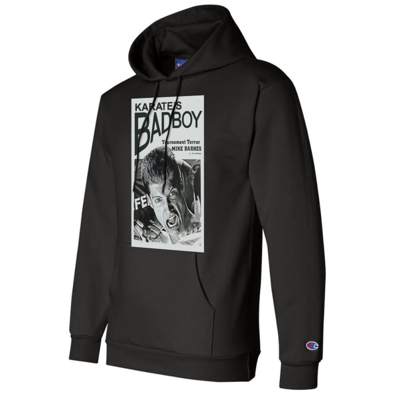 Mike Barnes   Karate's Bad Boy Poster Champion Hoodie | Artistshot