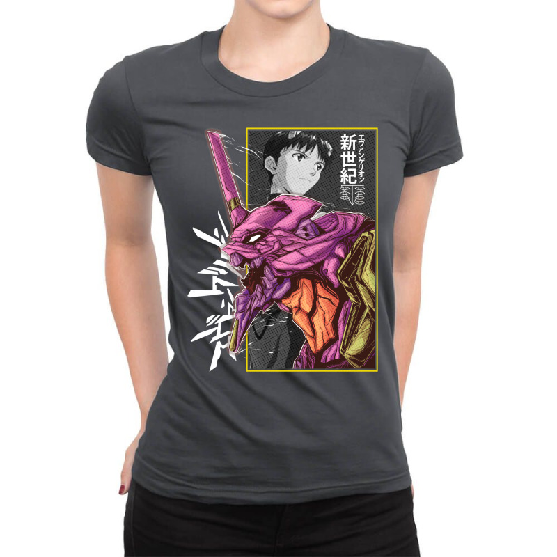 Evangelion Unit 01 Ladies Fitted T-Shirt by chanasrhyss4 | Artistshot