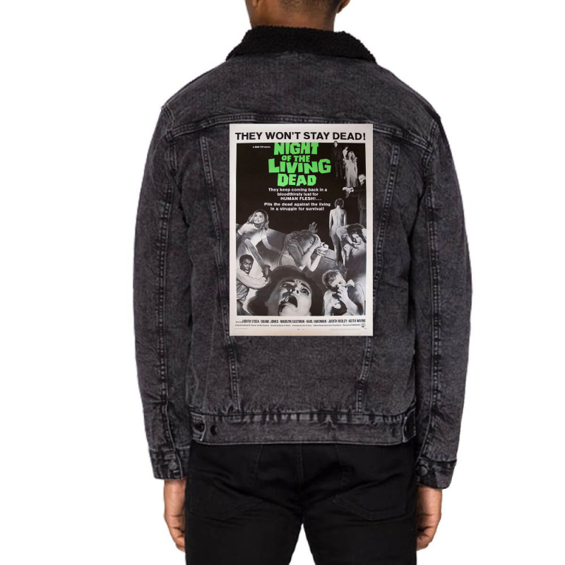 Night Of The Living Dead Unisex Sherpa-lined Denim Jacket | Artistshot