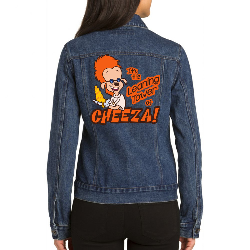 Leaning Tower Of Cheeza A Goofy Movie Ladies Denim Jacket by ludvinlimbetm | Artistshot