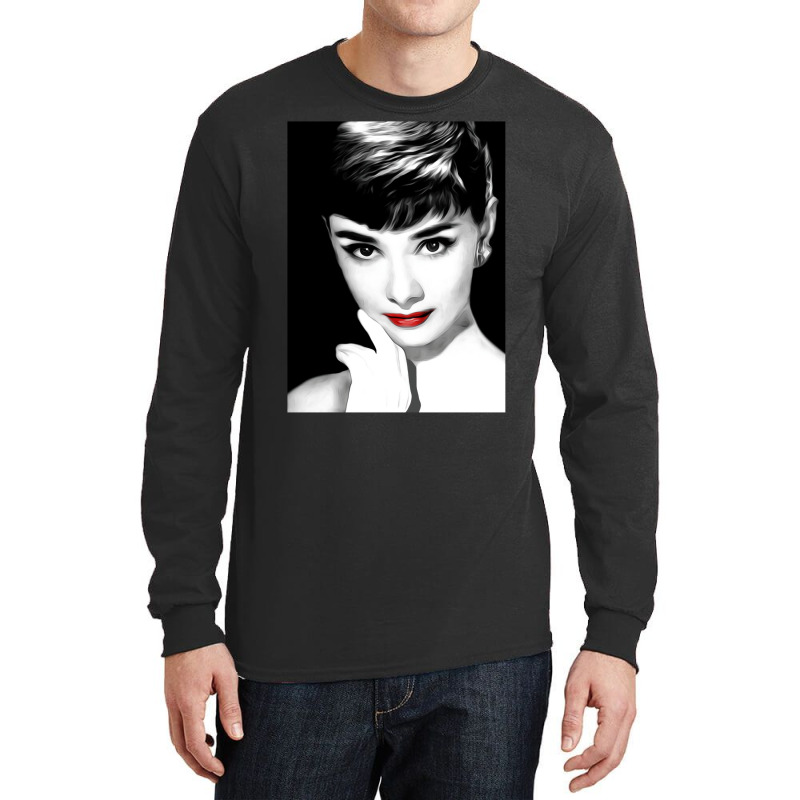 Audrey Hepburn Lips Long Sleeve Shirts | Artistshot