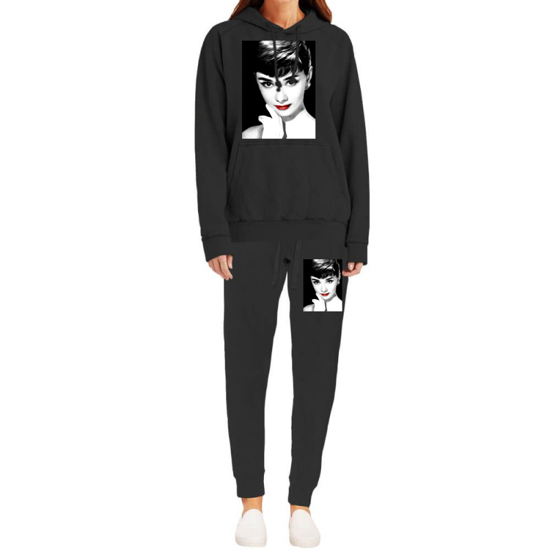 Audrey Hepburn Lips Hoodie & Jogger Set | Artistshot